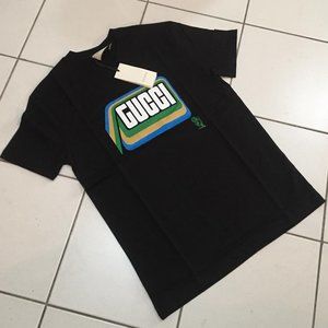 GUCCI MEN CASUAL T-SHIRT PRINTED 100% COTTON